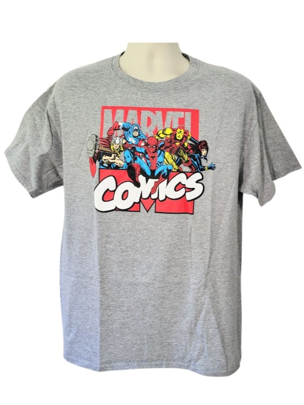 MARVEL Comics Gray Graphic T-Shirt Men's Size L